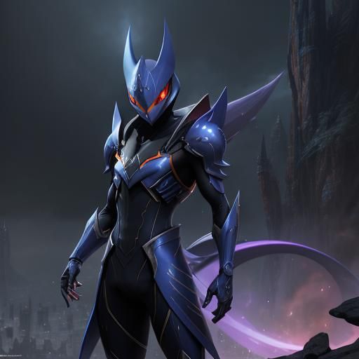 Detailed Greninja Matte Painting in Deep Color