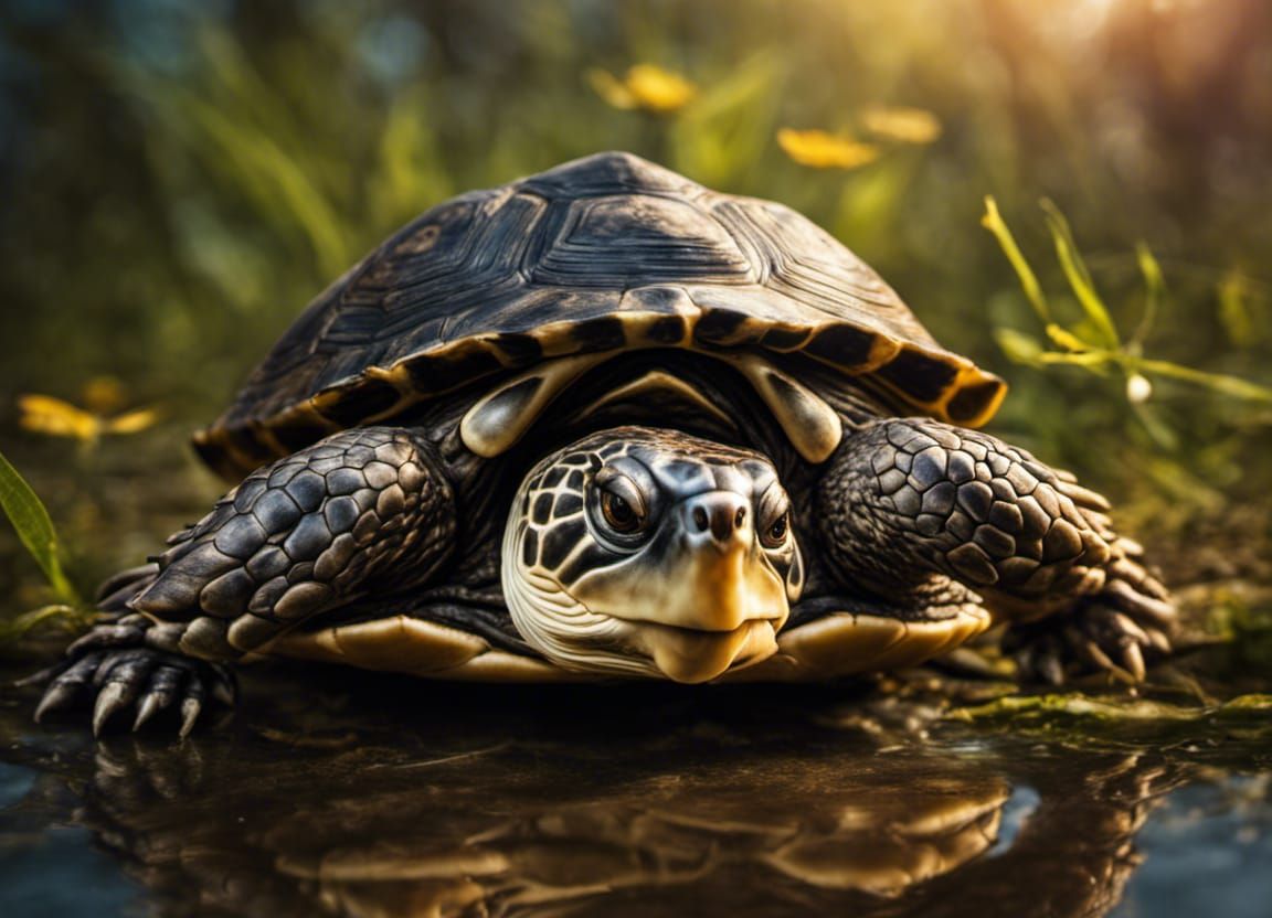 Fantasy Turtle Rescue by Dogs in HDR