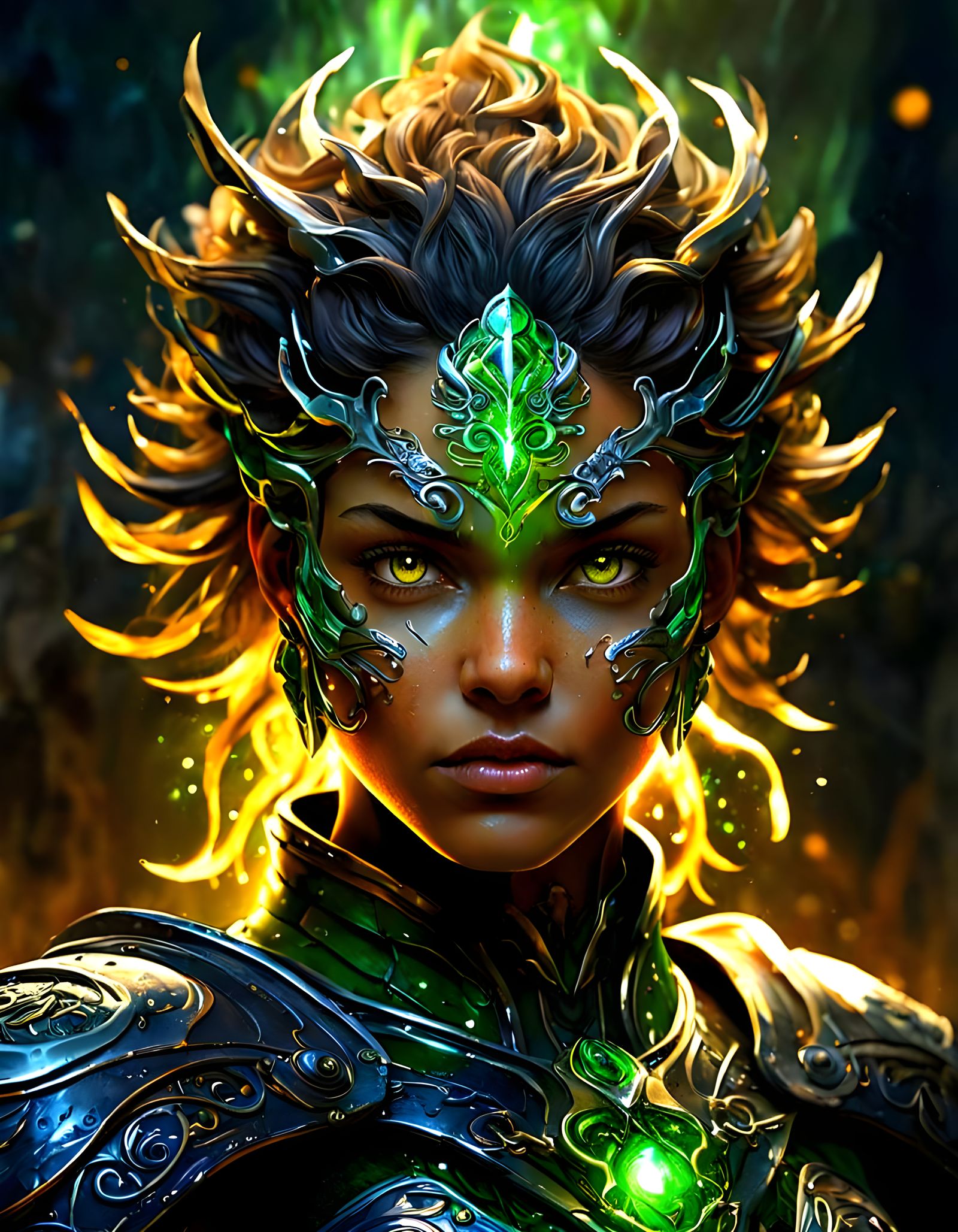 Storm Angel in Crystal Armor