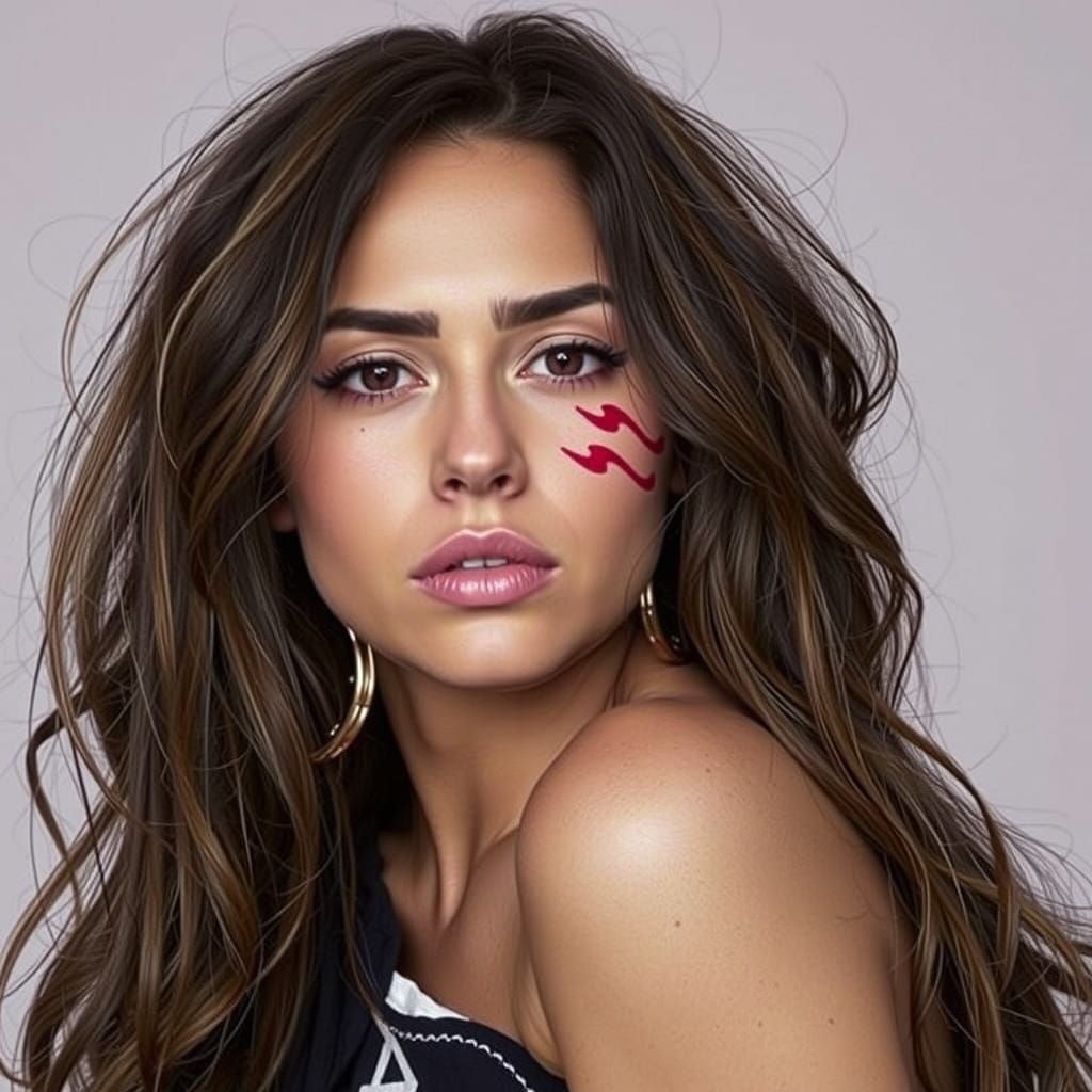 Dark Demi Lovato Portrayal in Disturbing Cyberpunk Style