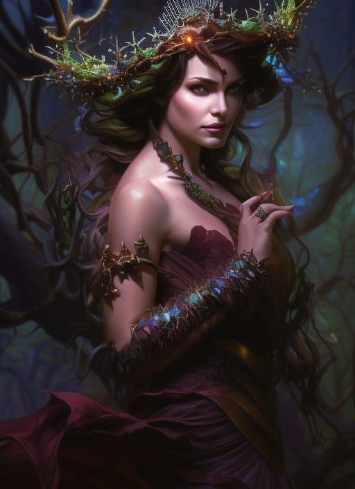 Fairy King Portrait in Colorful Fantasycore Style