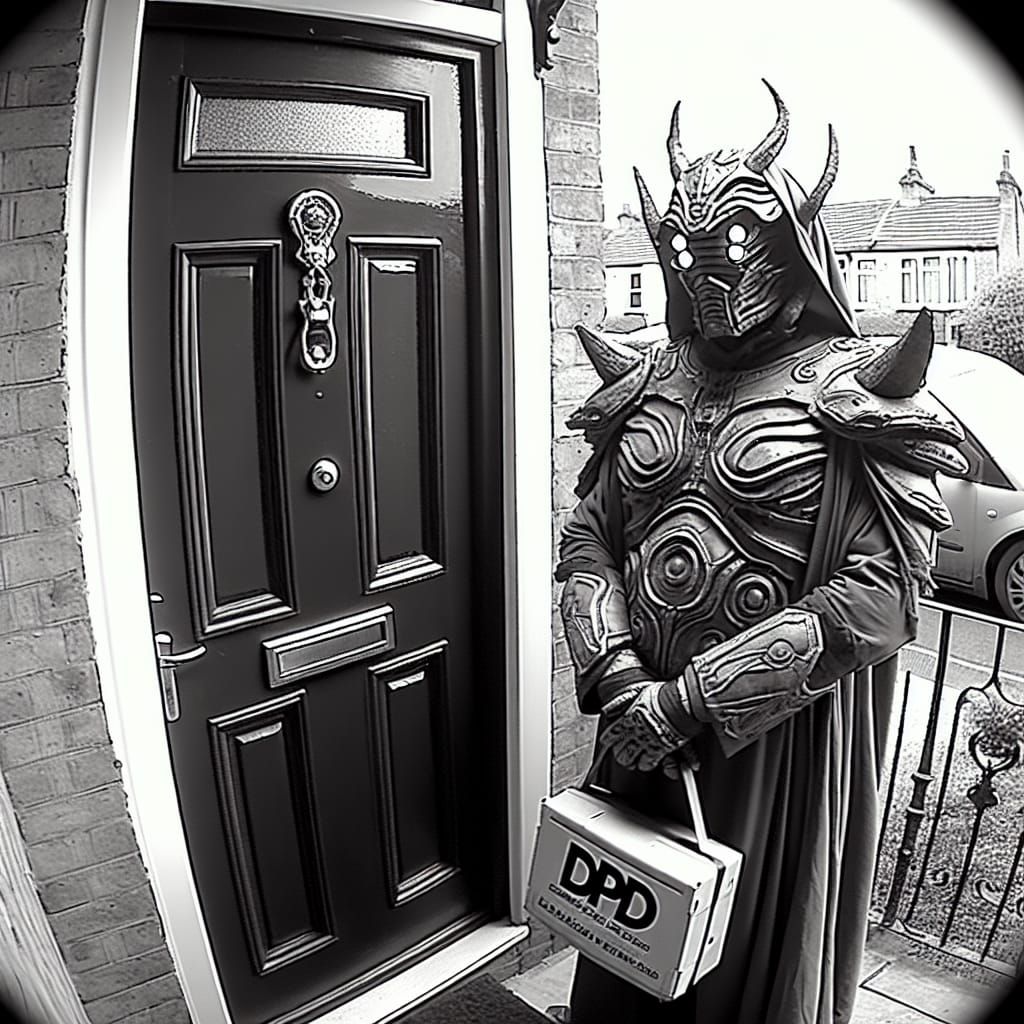 Intergalactic Warlord Delivers Packages: A CCTV Doorbell Vie...