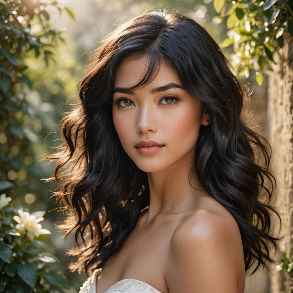 Dreamlike Portrait of a Woman in Renaissance Style