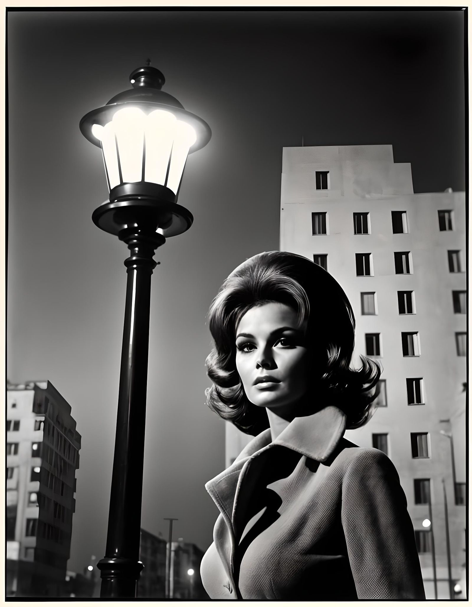 Raquel Welch as Film Noir Spy in Berlin