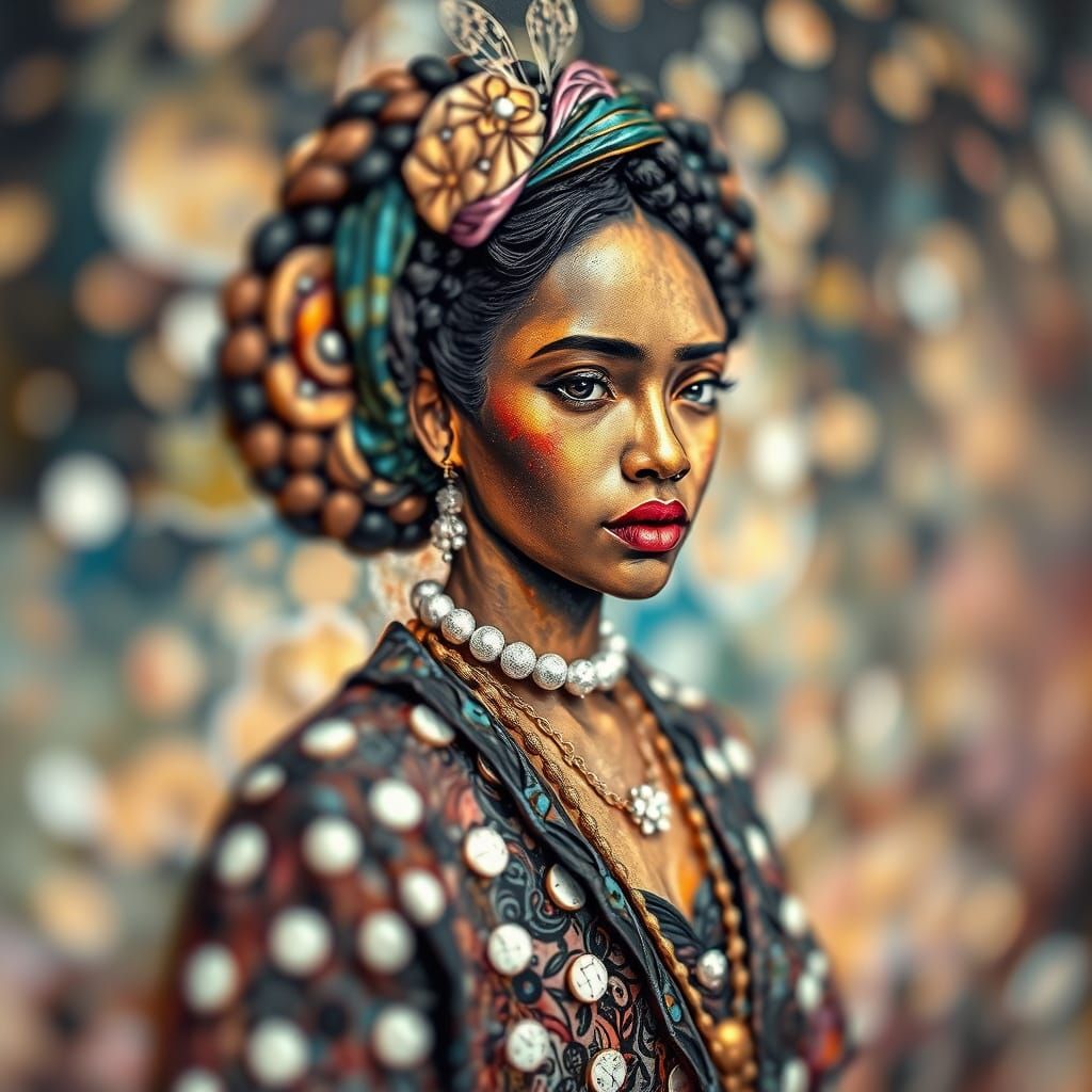 Amelia with polka dots