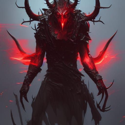 Hyperdetailed Devil in Dark Fantasy Concept Art