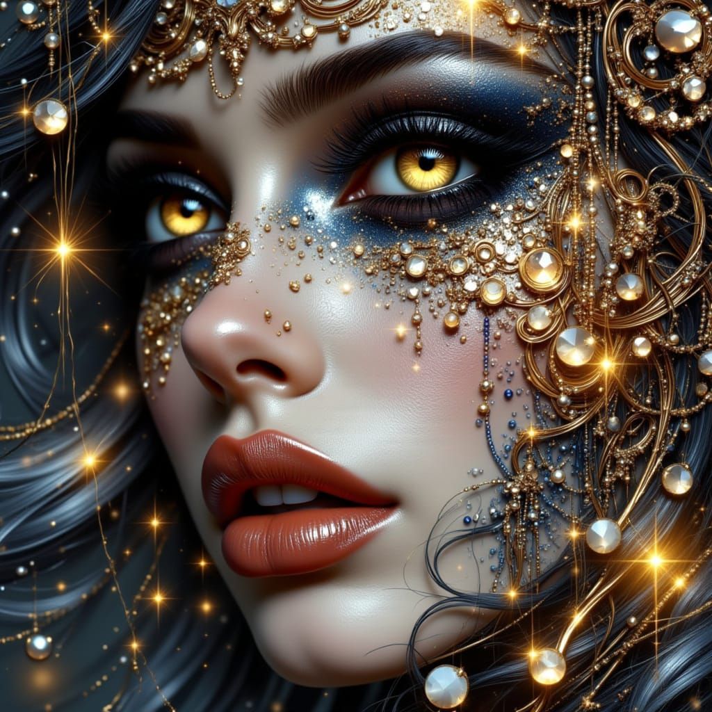 Mysterious Beauty Portrait in Don Macana Style