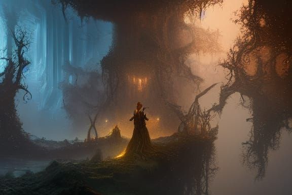 World Beyond the Mirror: Detailed Fantasy Concept Art