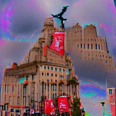 Liverpool Cityscape: Aerial View of Urban Architecture