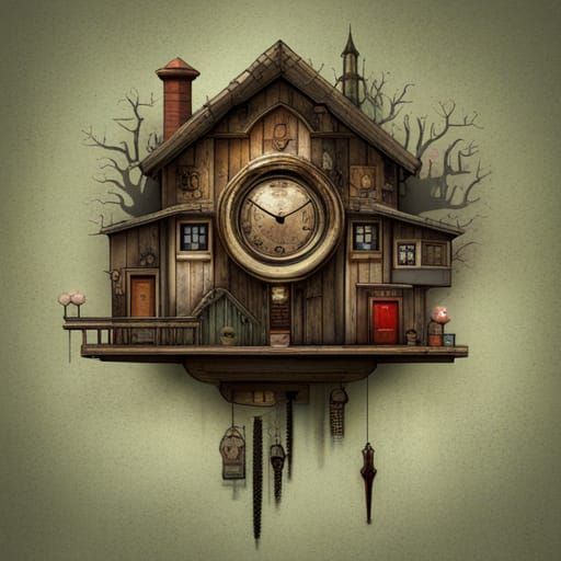 Tick Tock Haunted Clock