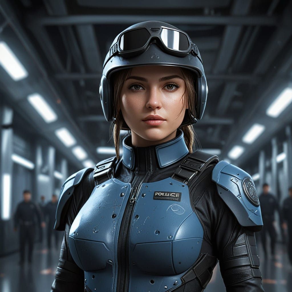 Scifi police girl...