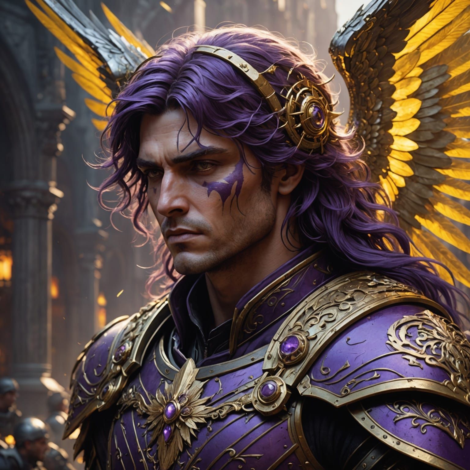 Archangel Michael in Dark Fantasy War