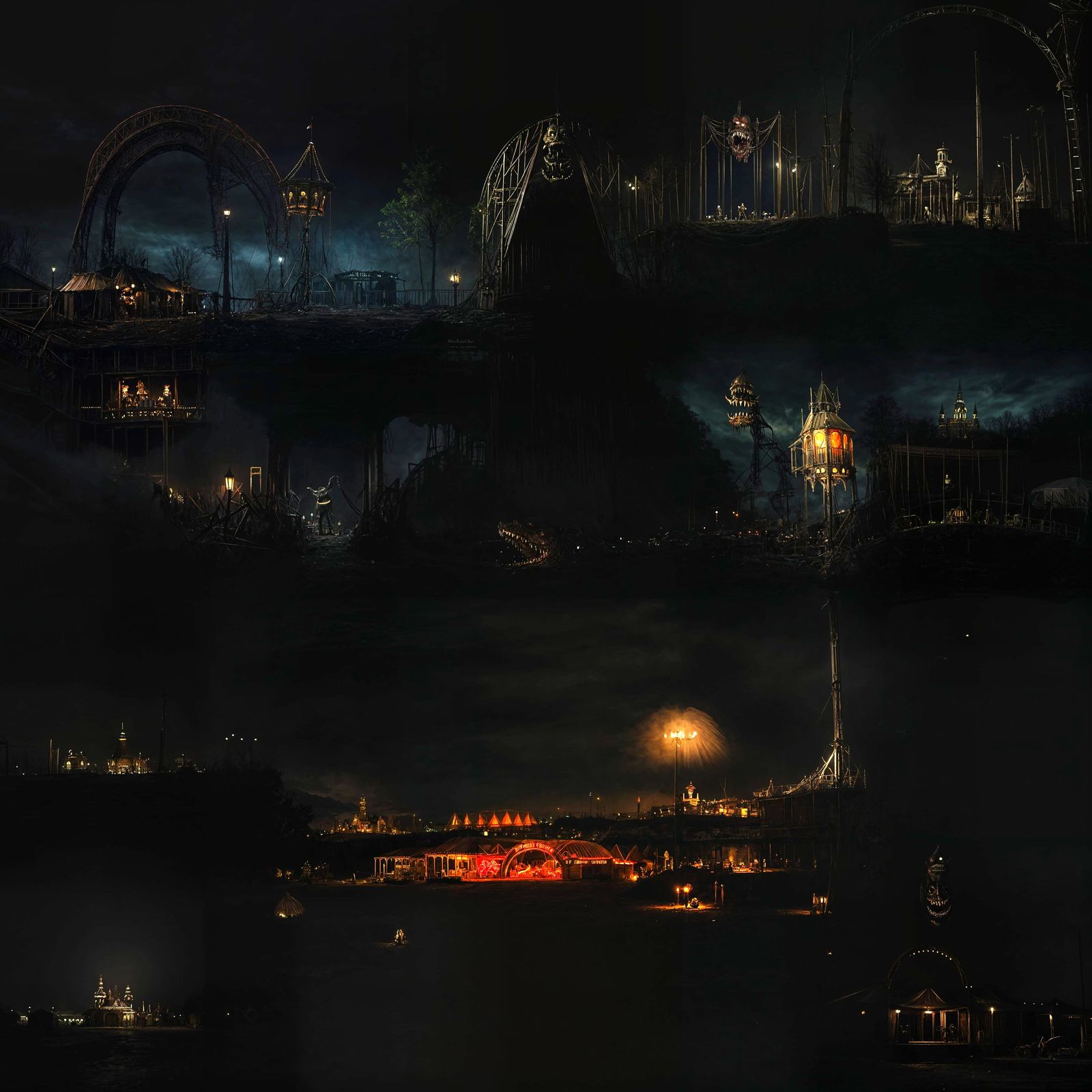 Creepy Circus of Nightmares and Evil Clowns