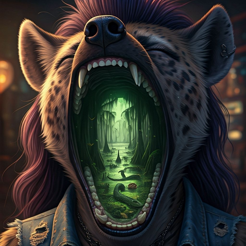 Hyena's Mouth: A Swamp Landscape Macro View