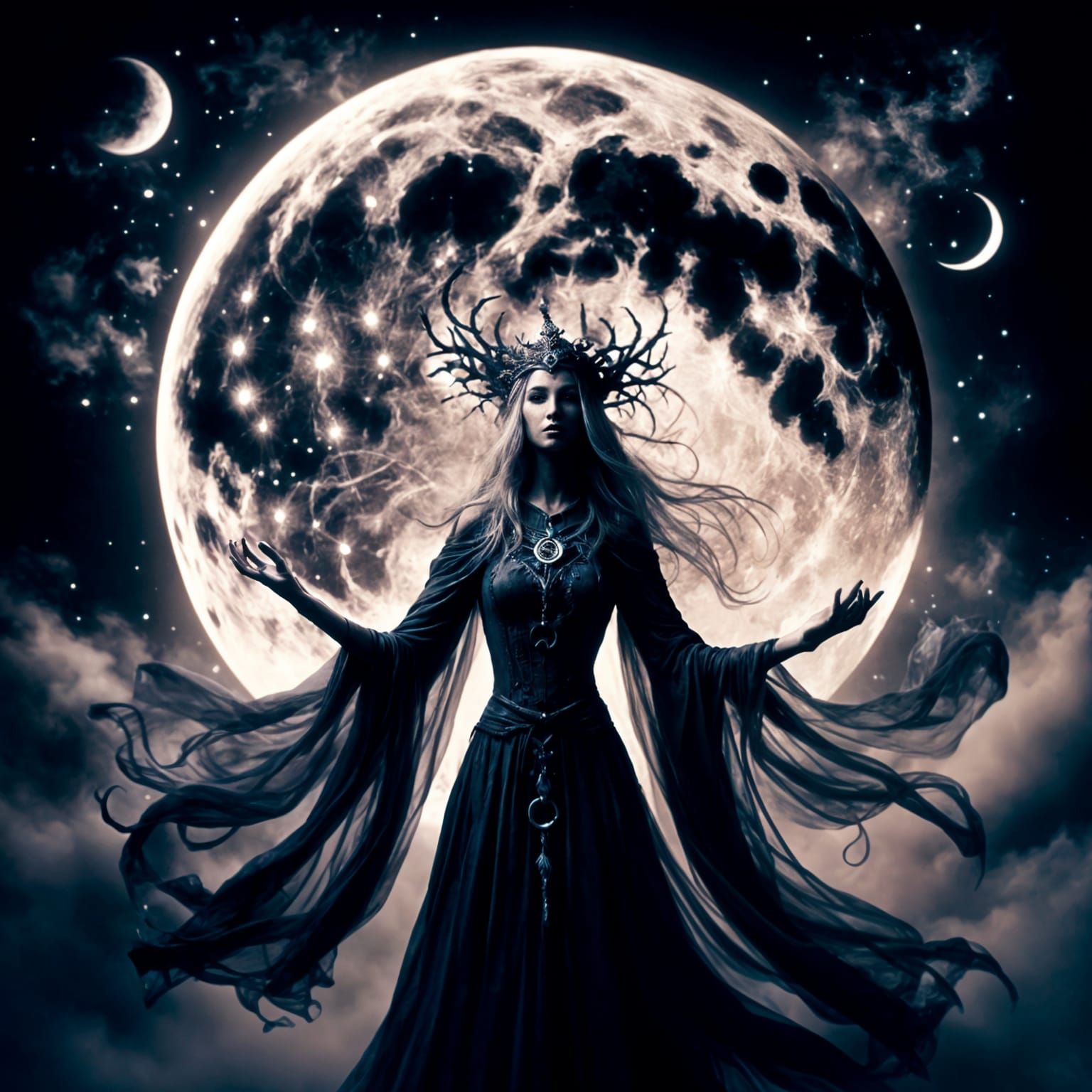 Ancient Elven moon sorceress