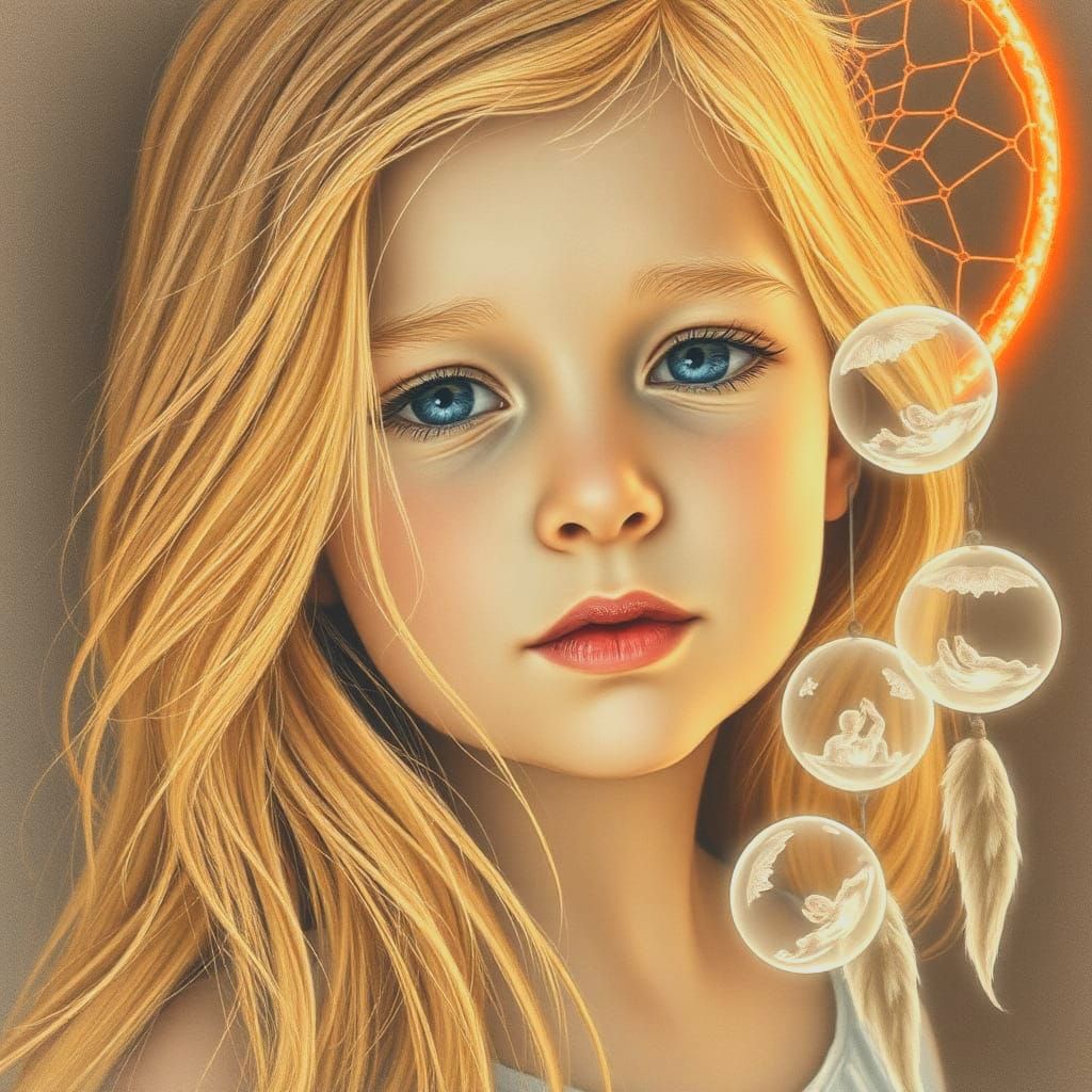 Dream Catcher Portal with Bioluminescent Light