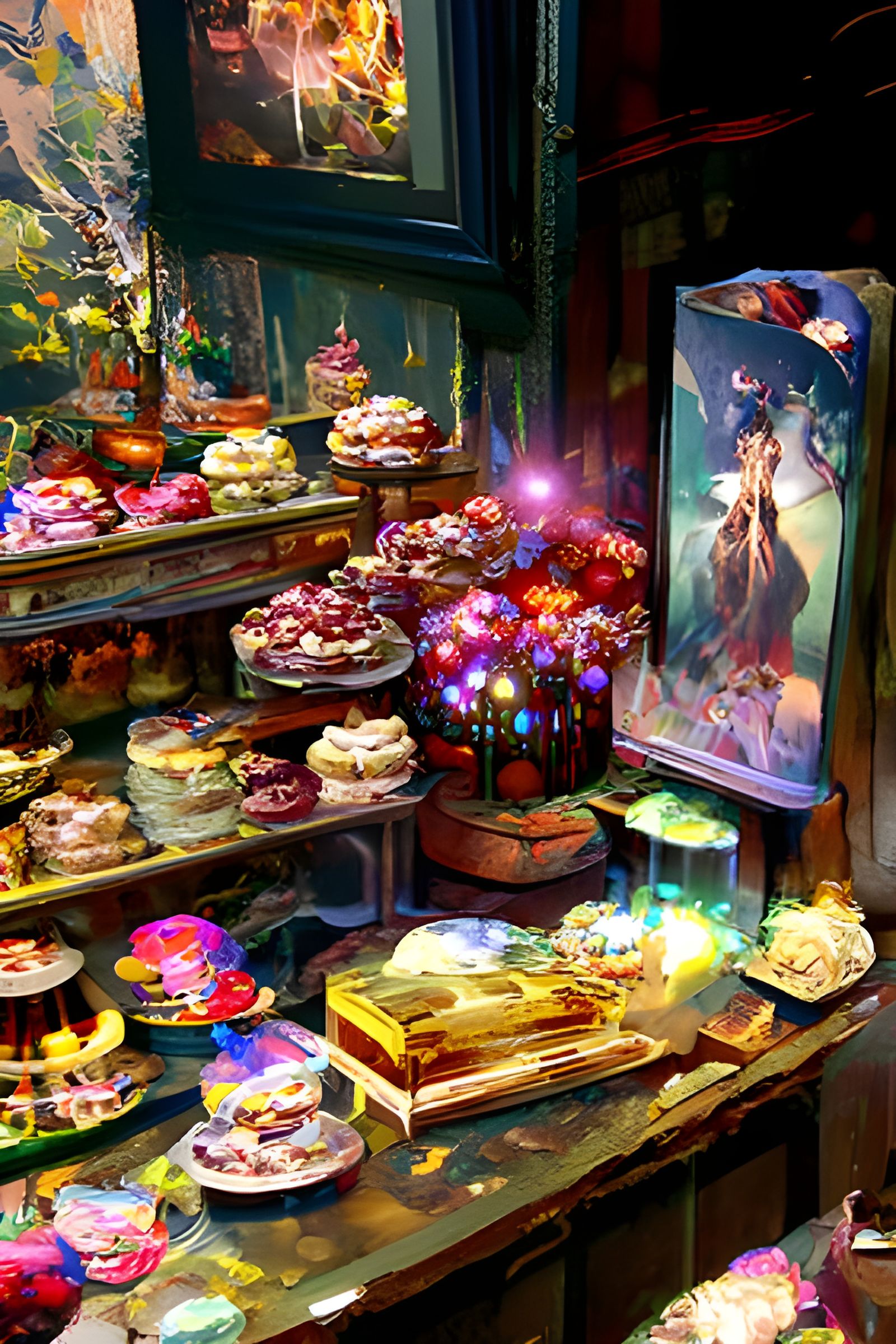Magical Confectionery with Delicious Cakes and Pastries