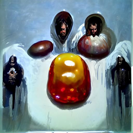Jelly Bean Cult: Oil Painting by James Gurney