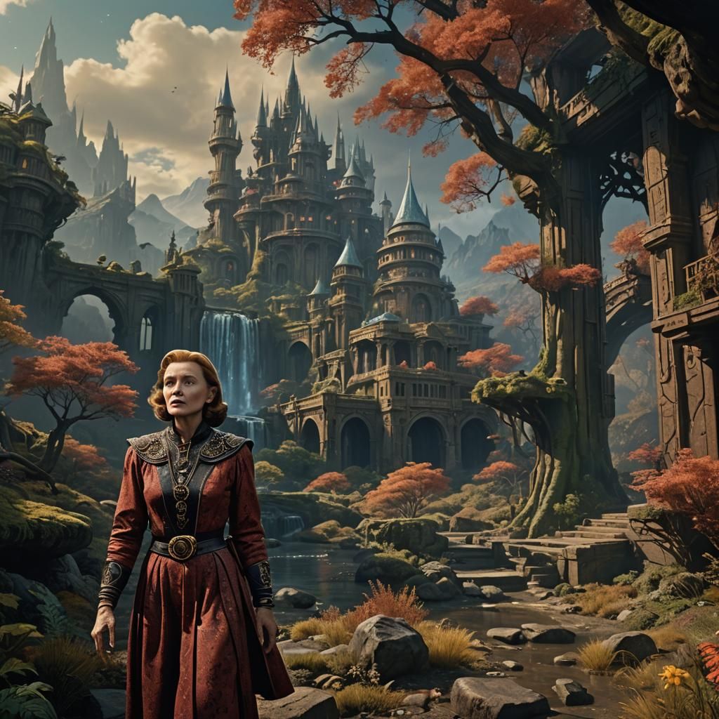 Patricia Neal in Hud: Detailed Matte Painting