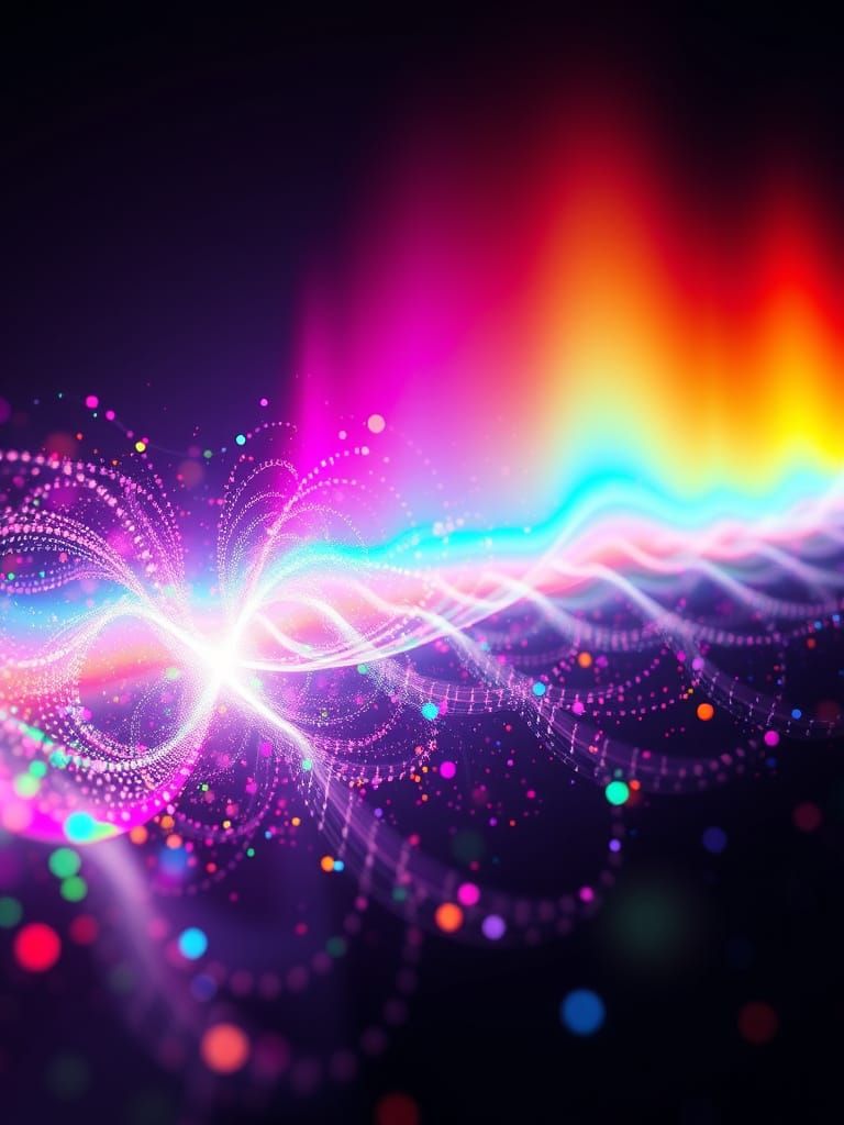Ethereal Electromagnetic Spectrum in Vibrant Colors