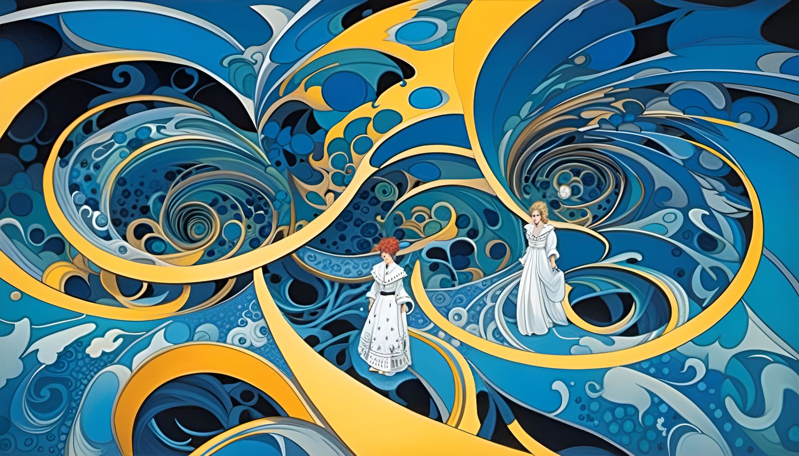 Rock n Roll Pierrot in Glass Labyrinth