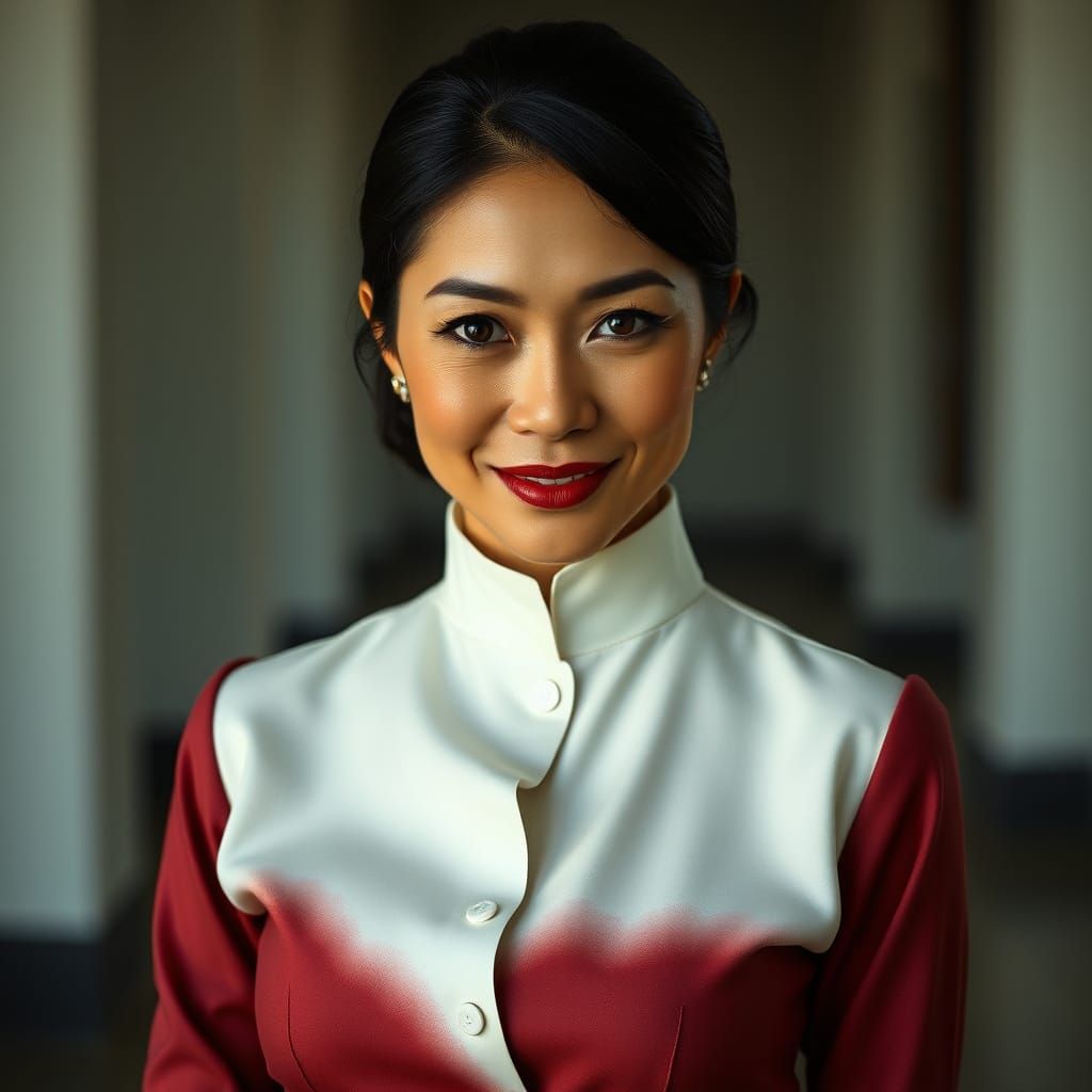 Filipina Woman in Cinematic Portrait Style