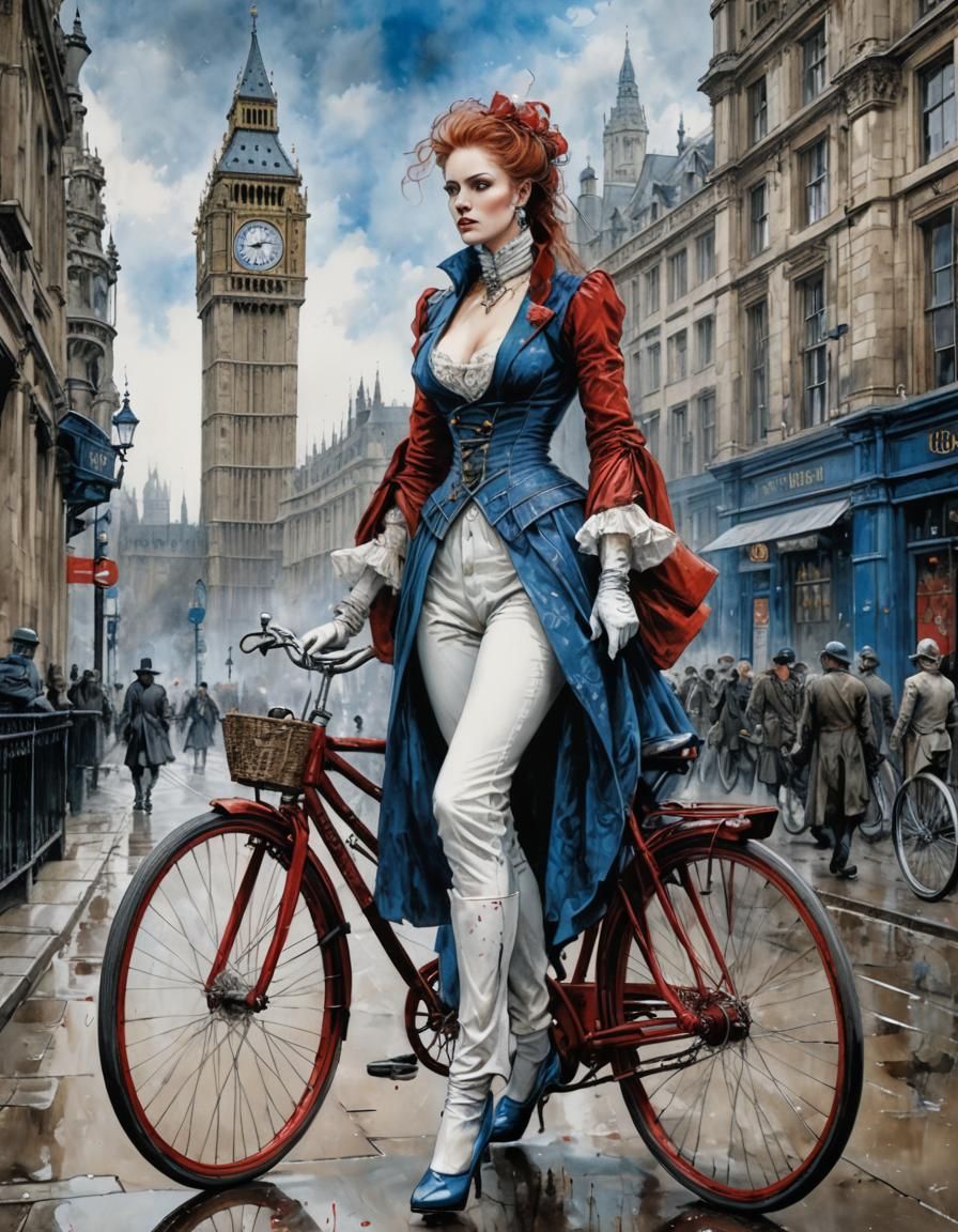 Queen Bessie in fictional version of Steampunk Victorian Era...