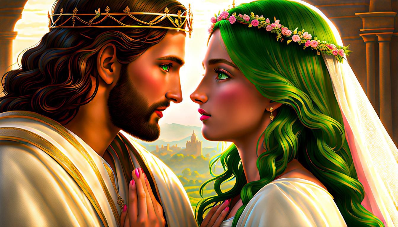 Jesus Kisses Mary Magdalene at Wedding