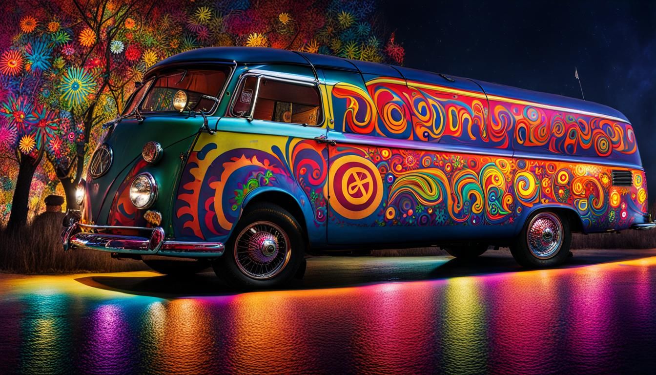 Stylized Hippie Character Art