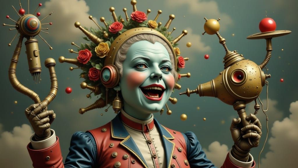 Robot Versus Mad Scientists: Concept Art in 8K