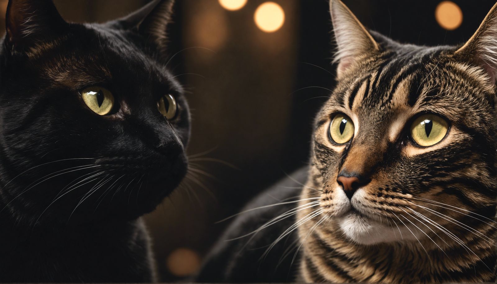 Cats in Love: A Cinematic Film Still