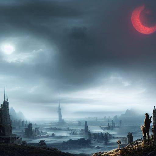 Epic End of World Digital Matte Painting