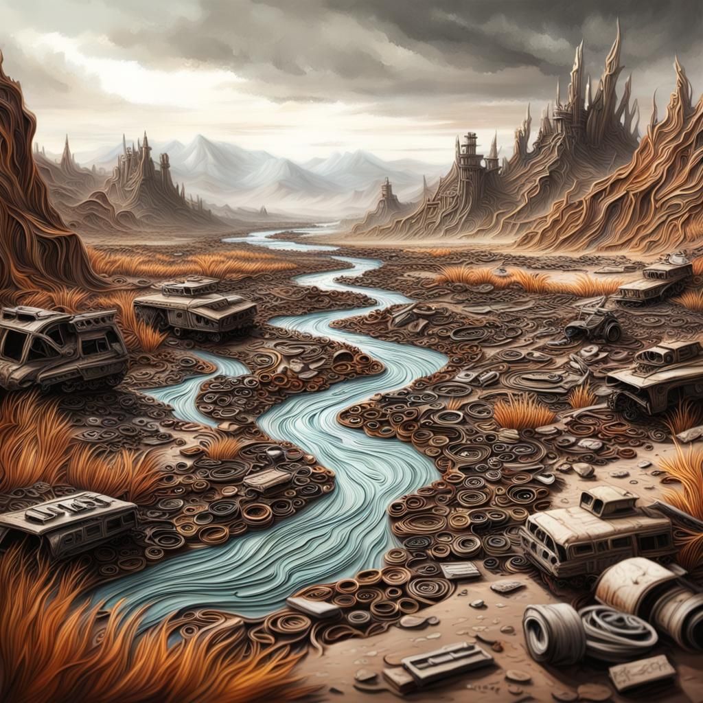 Post apocalyptic wasteland