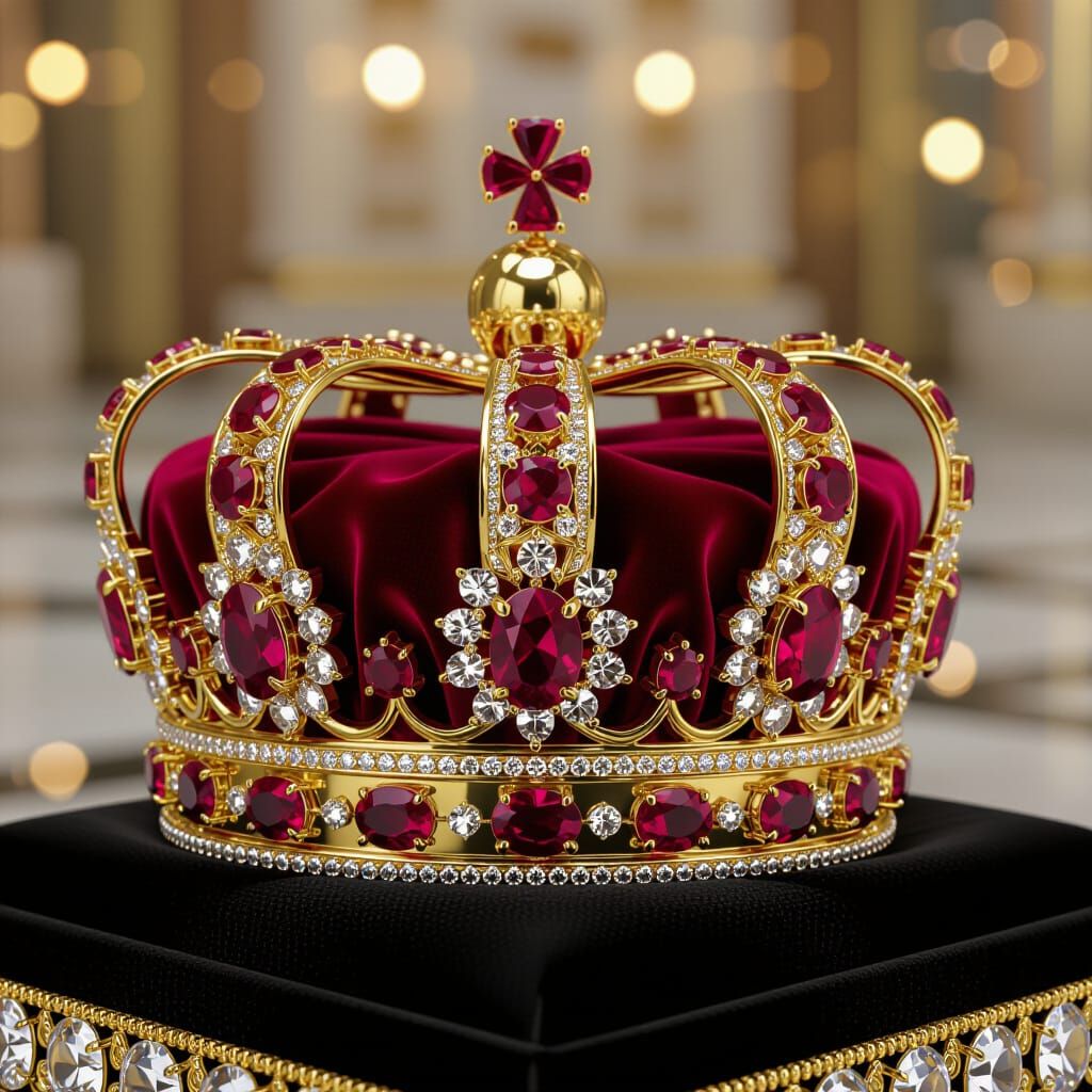Gold and Ruby Crown