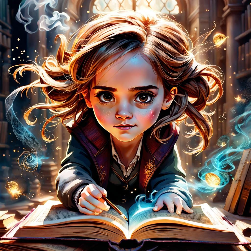 Adorable chibi Hermione Granger