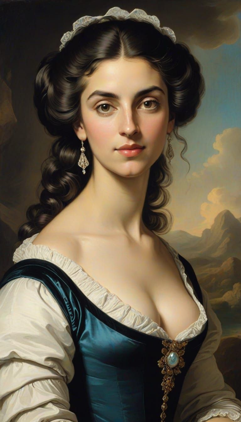 Portrait of an Argentinian Woman in Earthy Tones