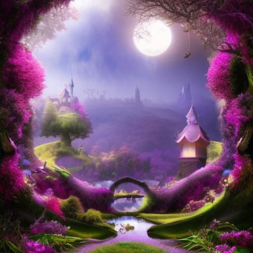 Enchanted Worlds Digital Matte Painting