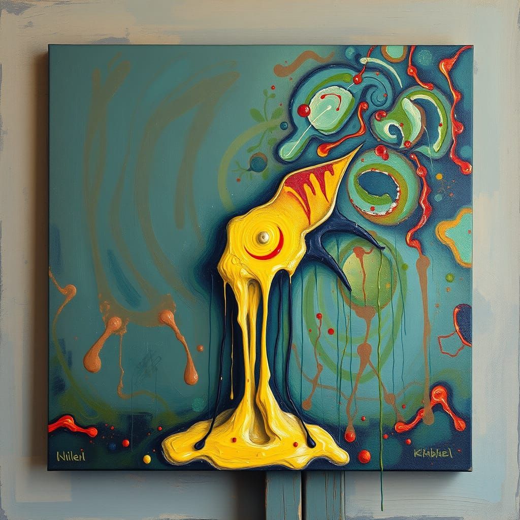 Surrealist Painting of Freedom Against Censorship