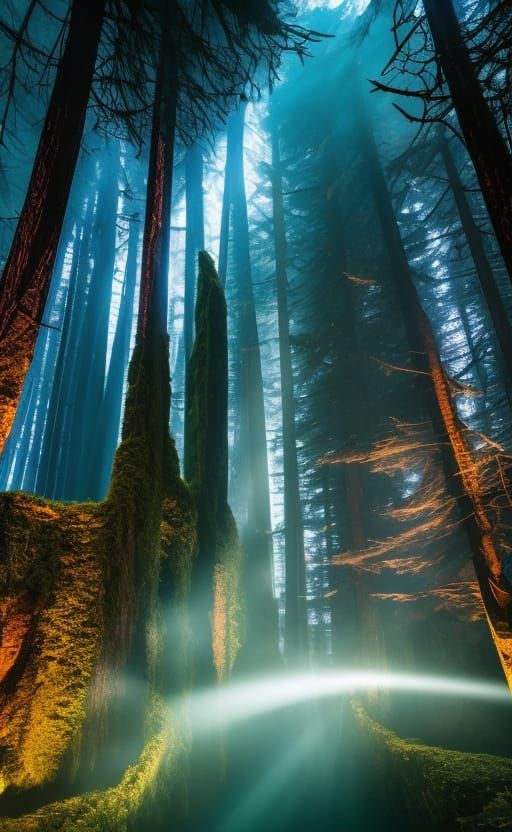 Mystical Netherworld Nexus: Dark Fantasy Landscape