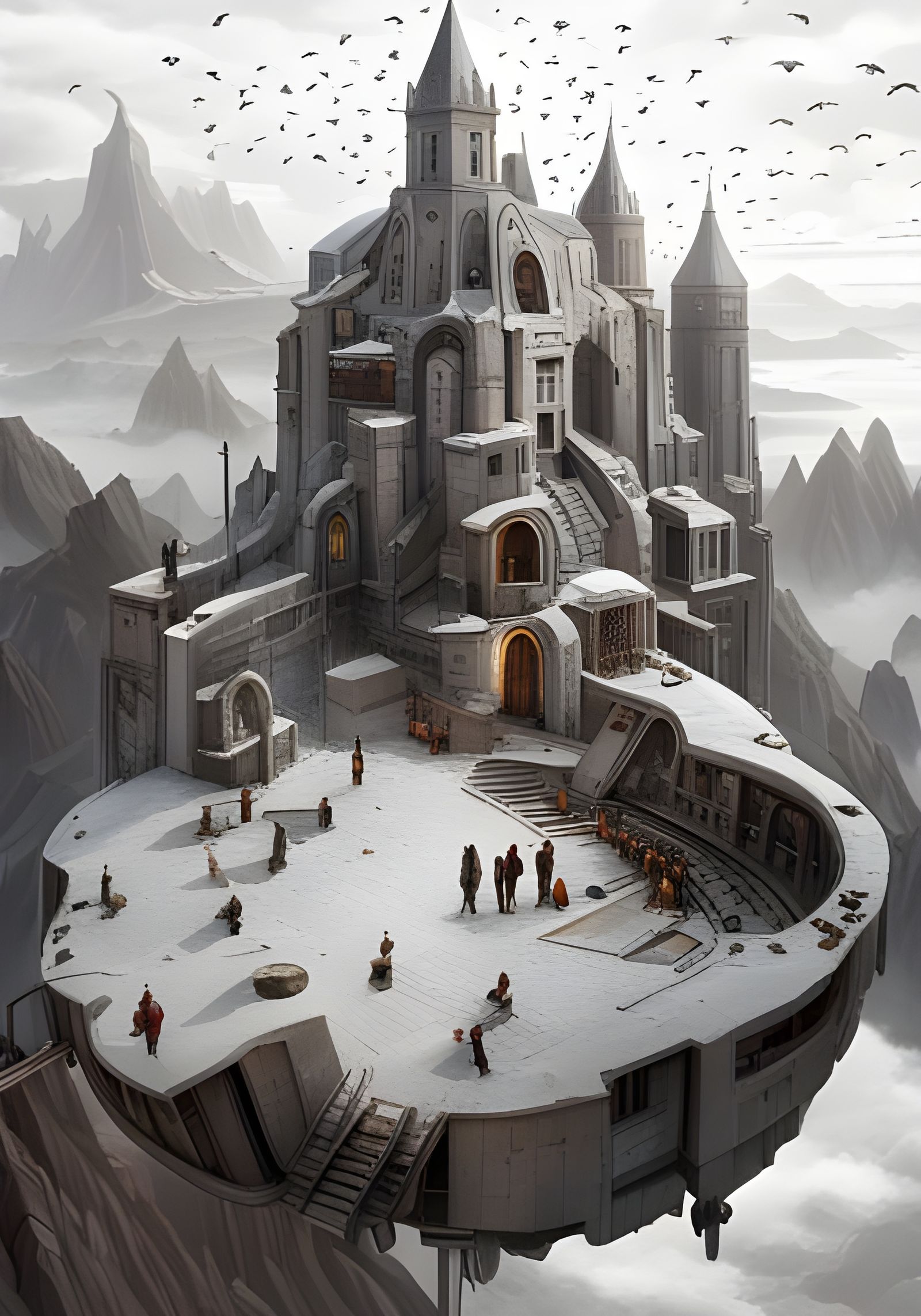 Hyperrealistic Feast of Futuristic Beings