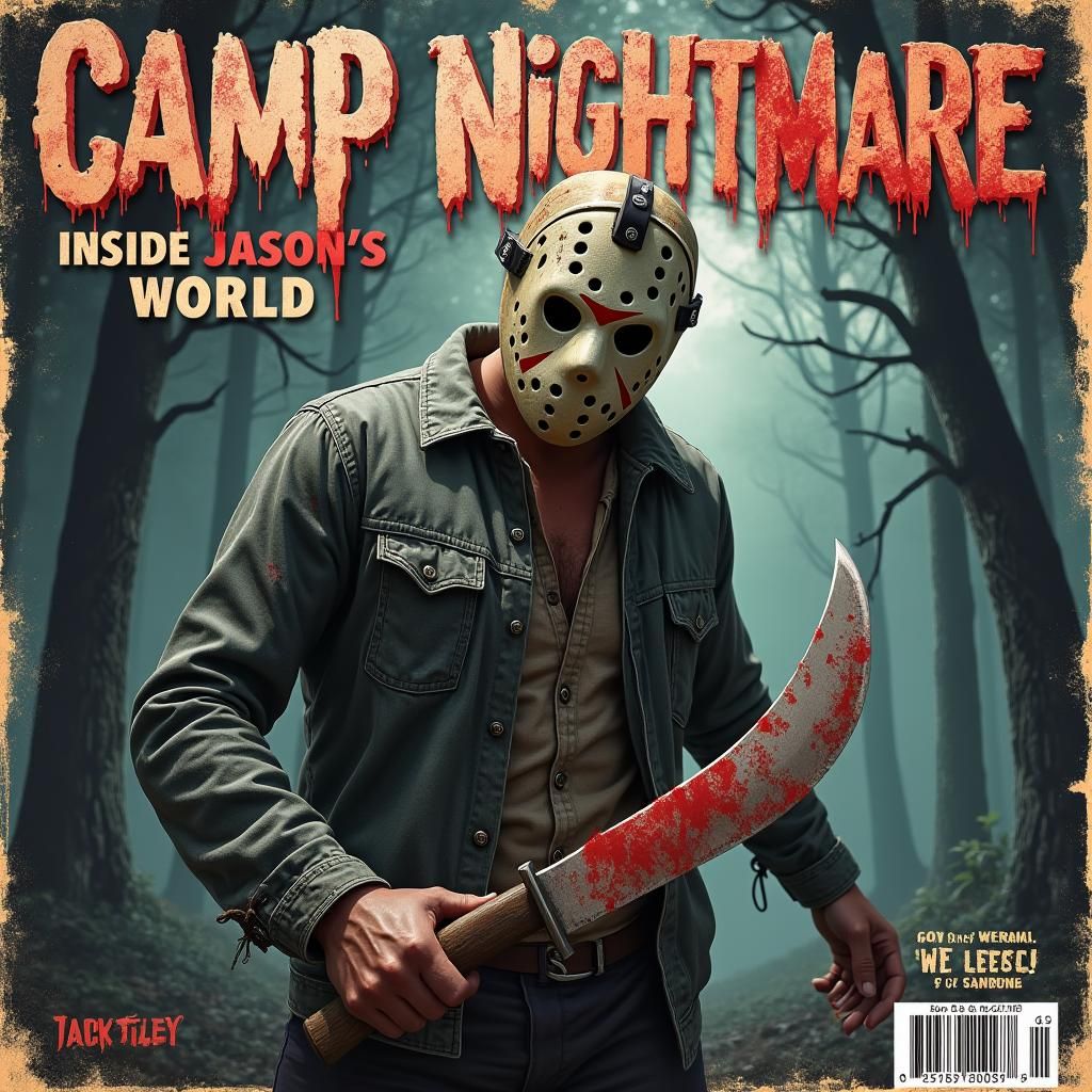 Jason Voorhees on Horror Magazine Cover