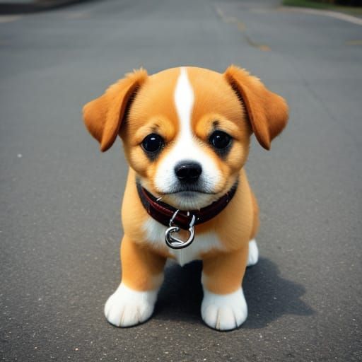 AI Generated Cute Dog Image