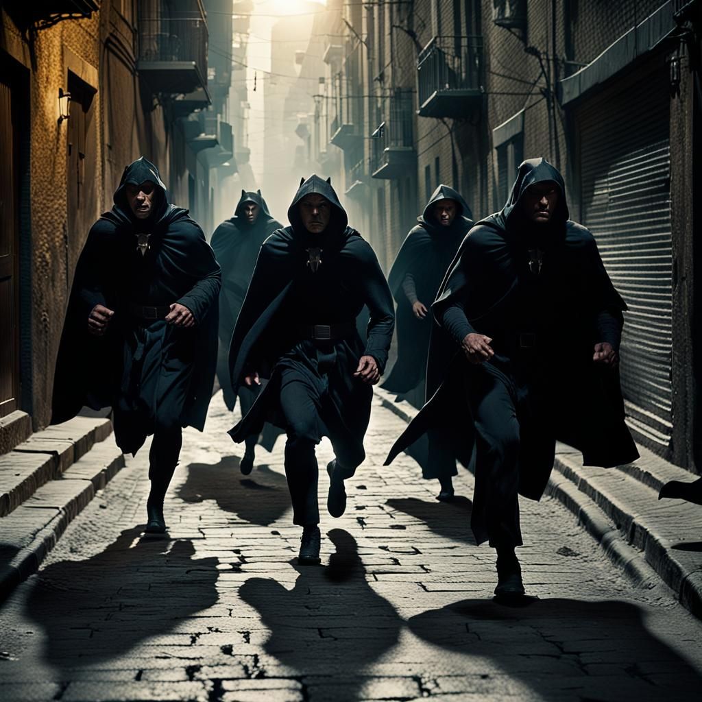 Panthers Transform in Alleyway: A Cinematic Film Noir