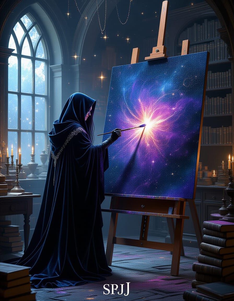 Gothic Artist Creates Celestial Masterpiece in Dark Fantasy ...