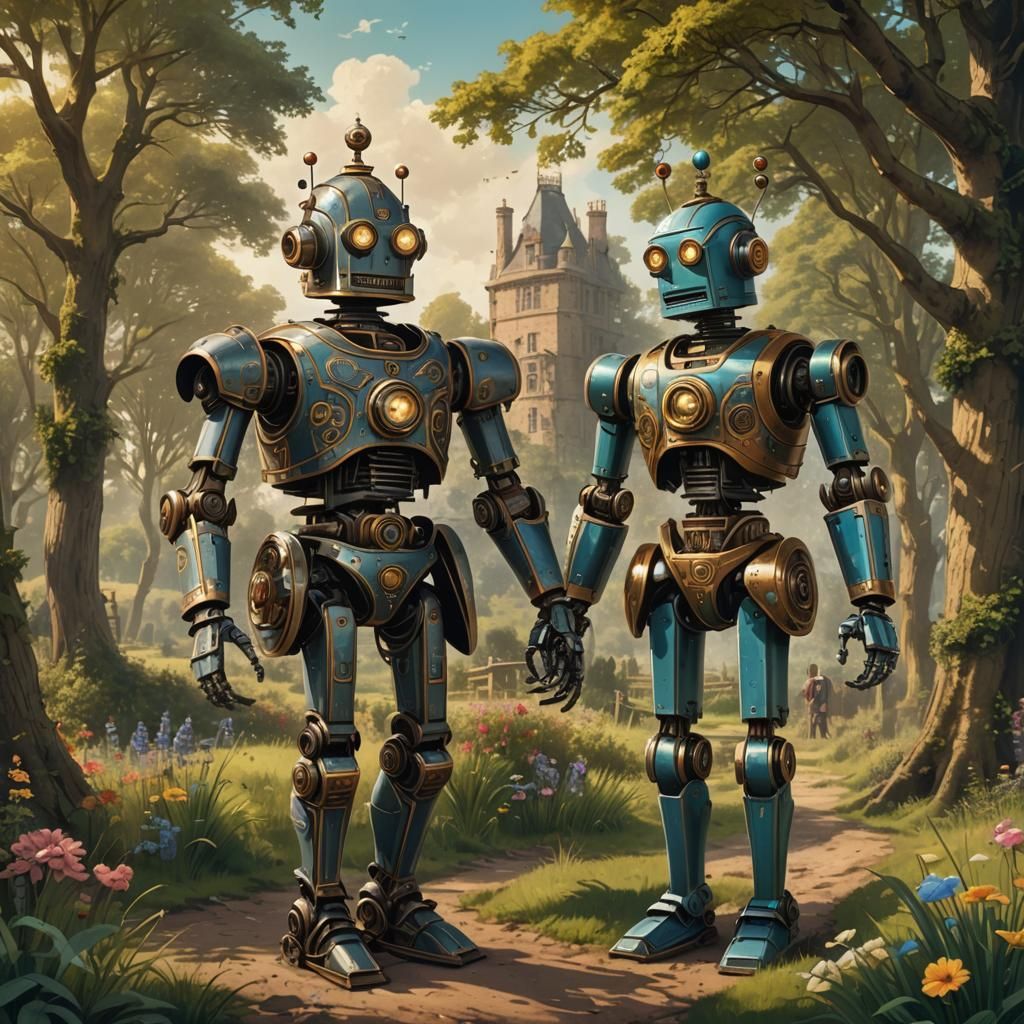Victorian Robots Court in the Countryside