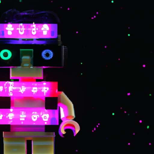 Cyberpunk Dystopian Collage: Neon Futurism Art