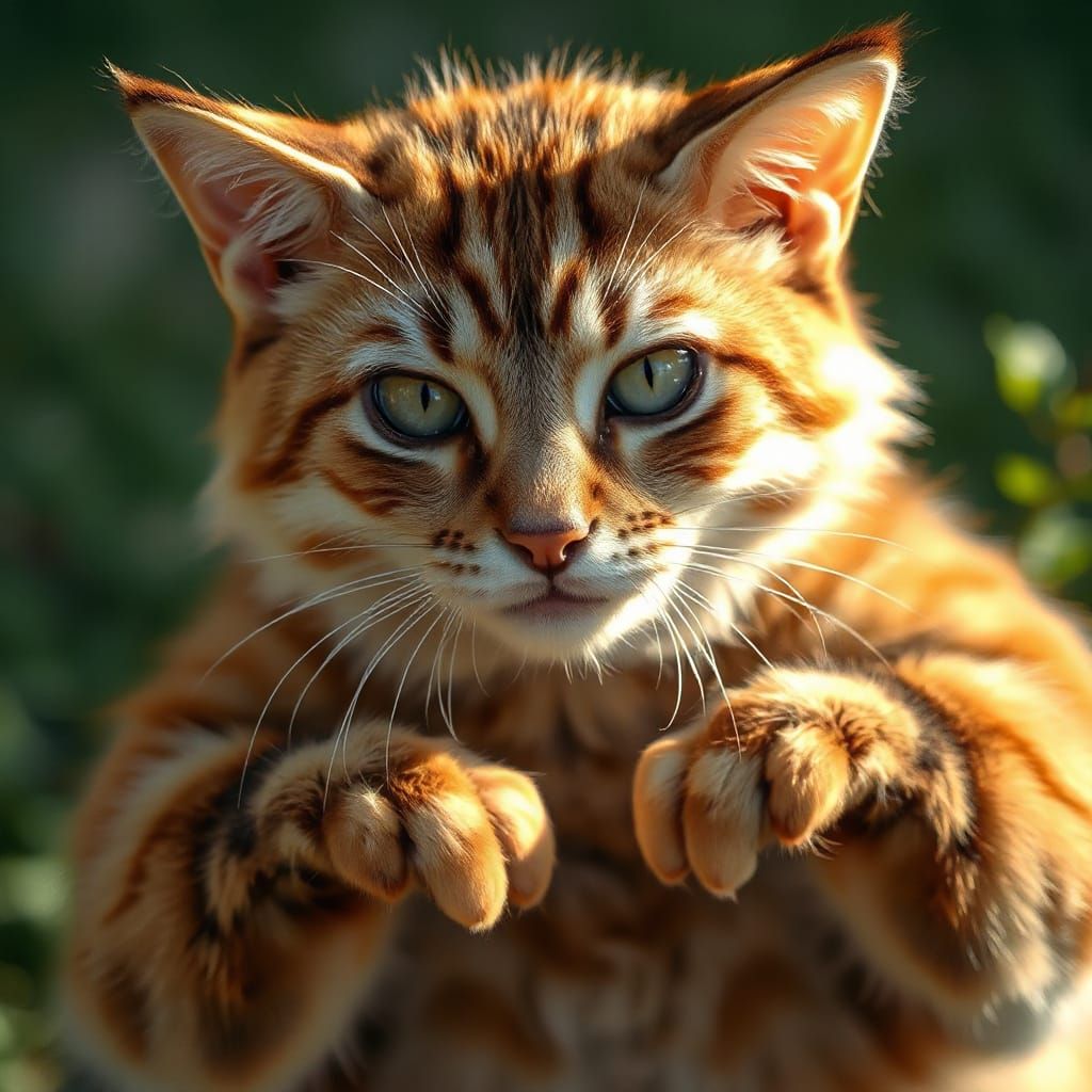 Sultry Feline Goddess in Warm Natural Light