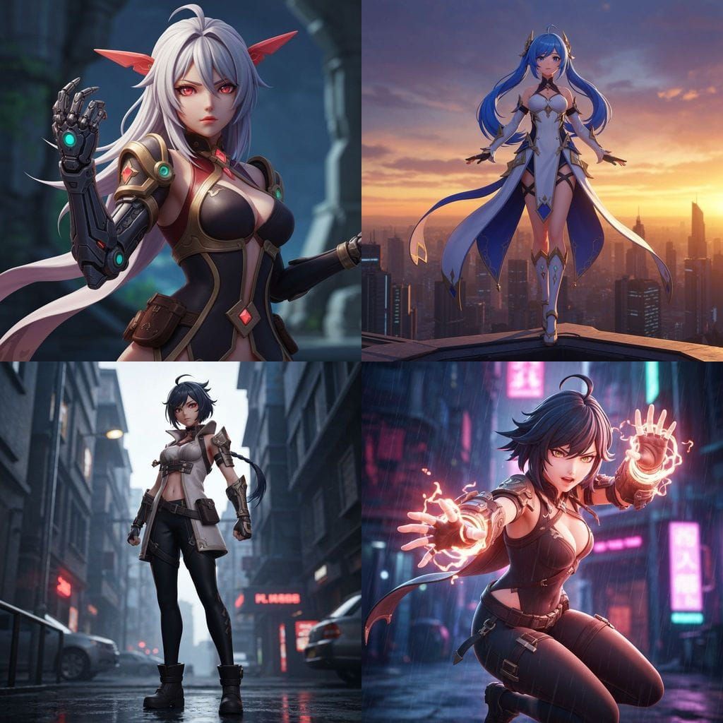 Detailed 3D Anime Art of Vi Inspired by WLOP