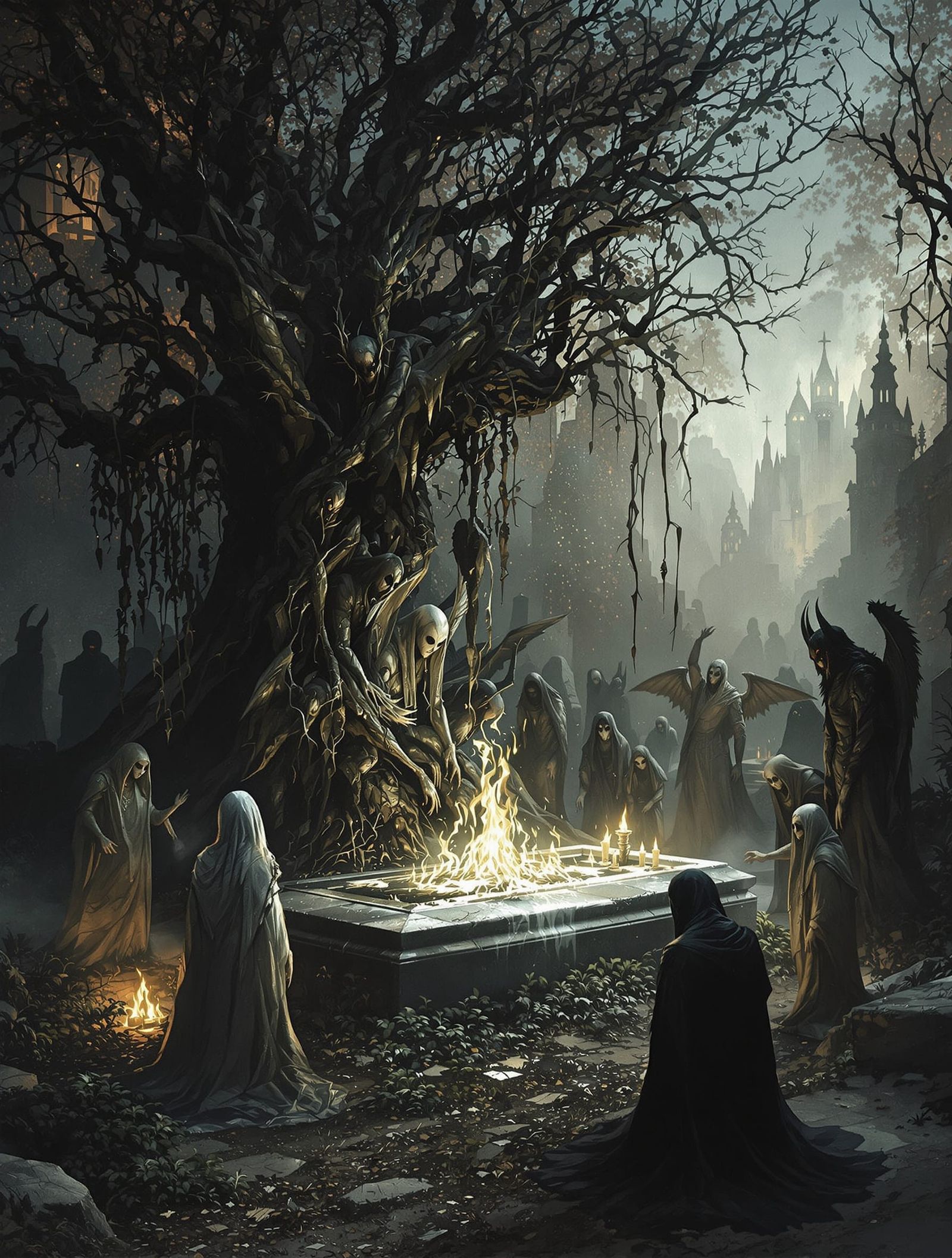 Angels and Demons Witness Jinn King's Burial