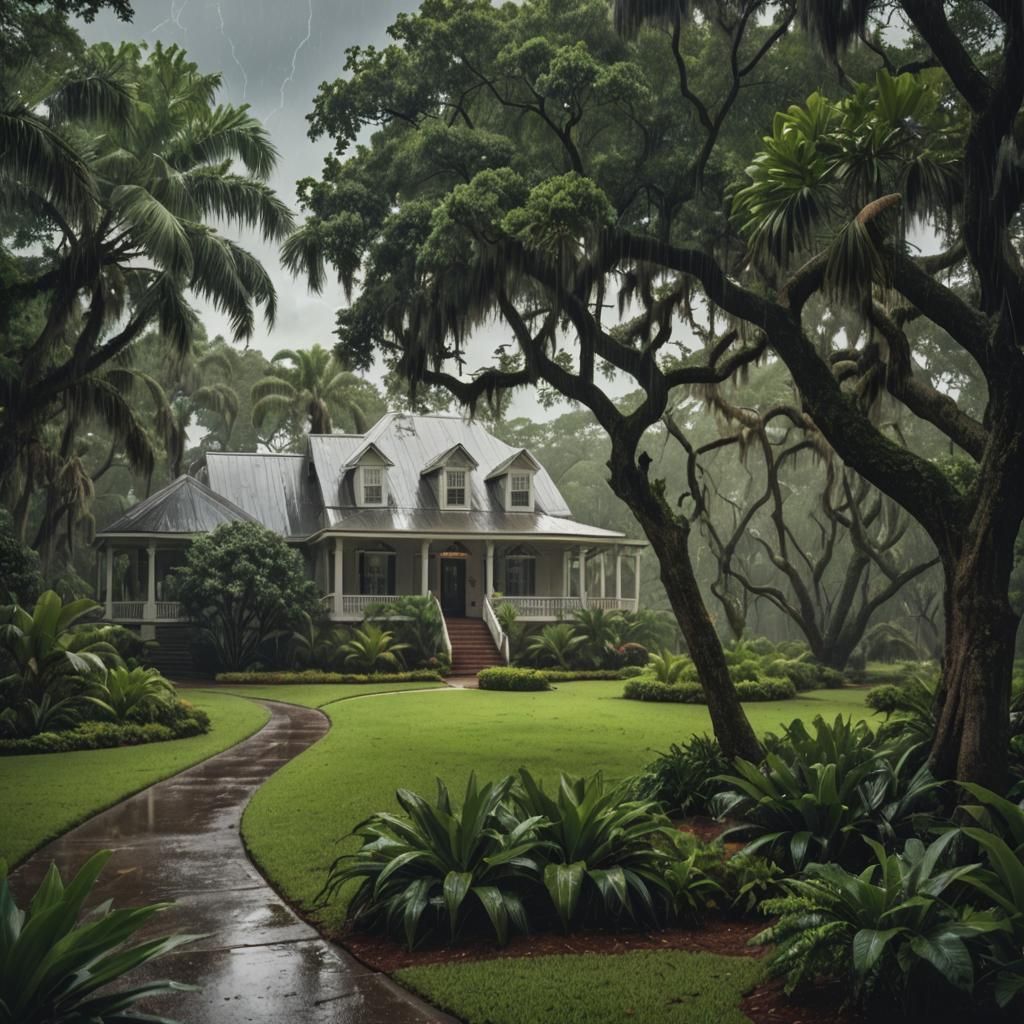 A beautifully landscaped large, lush tropical plantation fro...